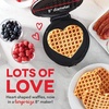 image:imageDash Express Waffle Maker Electric Waffle Maker for Creative Homemade Treats  Dual Nonstick Cooking Surfaces Easy Food Release amp Quick Cleanup  Compact SpaceSaving Design  8 Inches  BlackRed Heart