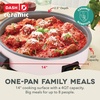 image:imageDash Family Size Skillet  Electric Skillet for MultiPurpose Cooking  Nonstick Cooking Surface  Tempered Glass Lid amp CoolTouch Handles  6Quart Capacity Makes 24 Cups  14 AquaBlush