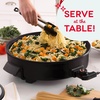 image:imageDash Family Size Skillet  Electric Skillet for MultiPurpose Cooking  Nonstick Cooking Surface  Tempered Glass Lid amp CoolTouch Handles  6Quart Capacity Makes 24 Cups  14 AquaBlack