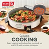 image:imageDash Family Size Skillet  Electric Skillet for MultiPurpose Cooking  Nonstick Cooking Surface  Tempered Glass Lid amp CoolTouch Handles  6Quart Capacity Makes 24 Cups  14 AquaCream