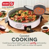 image:imageDash Family Size Skillet  Electric Skillet for MultiPurpose Cooking  Nonstick Cooking Surface  Tempered Glass Lid amp CoolTouch Handles  6Quart Capacity Makes 24 Cups  14 AquaBlush
