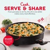 image:imageDash Family Size Skillet  Electric Skillet for MultiPurpose Cooking  Nonstick Cooking Surface  Tempered Glass Lid amp CoolTouch Handles  6Quart Capacity Makes 24 Cups  14 AquaBlack