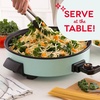 image:imageDash Family Size Skillet  Electric Skillet for MultiPurpose Cooking  Nonstick Cooking Surface  Tempered Glass Lid amp CoolTouch Handles  6Quart Capacity Makes 24 Cups  14 AquaAqua