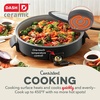 image:imageDash Family Size Skillet  Electric Skillet for MultiPurpose Cooking  Nonstick Cooking Surface  Tempered Glass Lid amp CoolTouch Handles  6Quart Capacity Makes 24 Cups  14 AquaBlack
