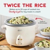 image:imageDash Family Sized Rice Cooker  LargeCapacity Rice Cooker  Features Ceramic Nonstick Surface amp Keep Warm Function  Great for Convenient Meal Prep amp Family Meals  20Cup CapacityCream