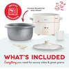 image:imageDash Family Sized Rice Cooker  LargeCapacity Rice Cooker  Features Ceramic Nonstick Surface amp Keep Warm Function  Great for Convenient Meal Prep amp Family Meals  20Cup CapacityCream