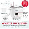 image:imageDash Family Sized Rice Cooker  LargeCapacity Rice Cooker  Features Ceramic Nonstick Surface amp Keep Warm Function  Great for Convenient Meal Prep amp Family Meals  20Cup CapacityWHITE CERAMIC