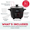 image:imageDash Family Sized Rice Cooker  LargeCapacity Rice Cooker  Features Ceramic Nonstick Surface amp Keep Warm Function  Great for Convenient Meal Prep amp Family Meals  20Cup CapacityBLACK CERAMIC