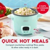 image:imageDash Family Sized Rice Cooker  LargeCapacity Rice Cooker  Features Ceramic Nonstick Surface amp Keep Warm Function  Great for Convenient Meal Prep amp Family Meals  20Cup CapacityAQUA CERAMIC
