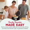 image:imageDash Flip Belgian Waffle Maker  nonstick surface  Rotating Belgian Waffle Maker with Quick HeatUp System for Easy Breakfasts  Supports MultiUse  AquaAqua