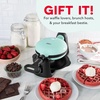 image:imageDash Flip Belgian Waffle Maker  nonstick surface  Rotating Belgian Waffle Maker with Quick HeatUp System for Easy Breakfasts  Supports MultiUse  AquaAqua