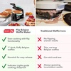 image:imageDash Flip Belgian Waffle Maker  nonstick surface  Rotating Belgian Waffle Maker with Quick HeatUp System for Easy Breakfasts  Supports MultiUse  AquaAqua