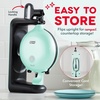 image:imageDash Flip Belgian Waffle Maker  nonstick surface  Rotating Belgian Waffle Maker with Quick HeatUp System for Easy Breakfasts  Supports MultiUse  AquaAqua