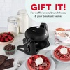 image:imageDash Flip Belgian Waffle Maker  nonstick surface  Rotating Belgian Waffle Maker with Quick HeatUp System for Easy Breakfasts  Supports MultiUse  AquaBlack