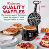 image:imageDash Flip Belgian Waffle Maker  nonstick surface  Rotating Belgian Waffle Maker with Quick HeatUp System for Easy Breakfasts  Supports MultiUse  AquaBlack