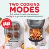 image:imageDash Flip amp Fry Digital 2in1 Grill amp Air Fryer  Has AirCrisp Technology  Digital Touchscreen Ceramic Nonstick Grill Plate amp Special Dehydrate Function  3 Quarts  Forged IronForged Iron