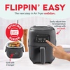 image:imageDash Flip amp Fry Digital 2in1 Grill amp Air Fryer  Has AirCrisp Technology  Digital Touchscreen Ceramic Nonstick Grill Plate amp Special Dehydrate Function  3 Quarts  Forged IronForged Iron