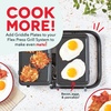 image:imageDash Griddle 2Plate Pack for MultiMaker Flex Press Grill System  Removable Nonstick Plates for Breakfast Sandwiches Eggs Hash Browns and More