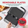 image:imageDash Griddle 2Plate Pack for MultiMaker Flex Press Grill System  Removable Nonstick Plates for Breakfast Sandwiches Eggs Hash Browns and More