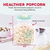 image:imageDash Microwave Popcorn Popper  Convenient Popcorn Maker with ButterMelting Silicone Lid  Easy to Use amp Quick Cleanup  Aqua