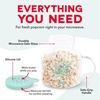 image:imageDash Microwave Popcorn Popper  Convenient Popcorn Maker with ButterMelting Silicone Lid  Easy to Use amp Quick Cleanup  Aqua