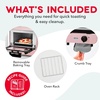 image:imageDash Mini Toaster Oven  Small Toaster Oven for Dorms Apartments amp Small Kitchens Adjustable Timer Dial with Auto Shutoff Removable Cooking Tray amp Crumb Catch AquaPink