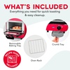 image:imageDash Mini Toaster Oven  Small Toaster Oven for Dorms Apartments amp Small Kitchens Adjustable Timer Dial with Auto Shutoff Removable Cooking Tray amp Crumb Catch AquaRed