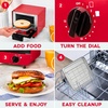 image:imageDash Mini Toaster Oven  Small Toaster Oven for Dorms Apartments amp Small Kitchens Adjustable Timer Dial with Auto Shutoff Removable Cooking Tray amp Crumb Catch AquaRed