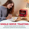 image:imageDash Mini Toaster Oven  Small Toaster Oven for Dorms Apartments amp Small Kitchens Adjustable Timer Dial with Auto Shutoff Removable Cooking Tray amp Crumb Catch AquaRed