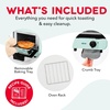 image:imageDash Mini Toaster Oven  Small Toaster Oven for Dorms Apartments amp Small Kitchens Adjustable Timer Dial with Auto Shutoff Removable Cooking Tray amp Crumb Catch AquaAqua