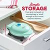 image:imageDash Mini Waffle Maker Compact Electric Iron for Creative Homemade Treats  Nonstick Surface  EasytoClean  Perfect for Kids amp Families  AquaAqua