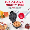 image:imageDash Mini Waffle Maker Compact Electric Iron for Creative Homemade Treats  Nonstick Surface  EasytoClean  Perfect for Kids amp Families  AquaBlack
