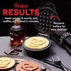 image:imageDash Mini Waffle Maker Mini Machine for Creative Homemade Treats  Nonstick Iron with Unique Print Design  Stylish Waffle Machine  Red HeartBlack and Orange