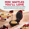 image:imageDash Mini Waffle Maker Mini Machine for Creative Homemade Treats  Nonstick Iron with Unique Print Design  Stylish Waffle Machine  Red HeartRed Heart