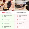image:imageDash Mini Waffle Maker Mini Machine for Creative Homemade Treats  Nonstick Iron with Unique Print Design  Stylish Waffle Machine  Red HeartRed Heart