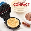 image:imageDash Mini Waffle Maker Mini Machine for Creative Homemade Treats  Nonstick Iron with Unique Print Design  Stylish Waffle Machine  Red HeartRed and Metallic Blue