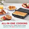 image:imageDash MultiMaker Flex Press Grill System Grill and Griddle  Nonstick Removable Plates  Indoor Countertop Electric Grill for Sandwiches Burgers and Breakfast  Forged IronGraphite