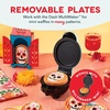 image:imageDash MultiMaker Mini System Removable Plate Set  Ceramic Nonstick Replacement Plates for FunShaped Waffle Breakfast  Waffle Maker Not Included  4Inch  TwoPack  PeanutsSkull  JackOLantern