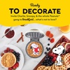 image:imageDash MultiMaker Mini System Removable Plate Set  Ceramic Nonstick Replacement Plates for FunShaped Waffle Breakfast  Waffle Maker Not Included  4Inch  TwoPack  PeanutsGrey