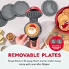 image:imageDash MultiMaker Mini System Removable Plate Set  Ceramic Nonstick Replacement Plates for FunShaped Waffle Breakfast  Waffle Maker Not Included  4Inch  TwoPack  PeanutsSanta  Stocking