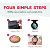 image:imageDash MultiMaker Mini System Removable Plate Set  Ceramic Nonstick Replacement Plates for FunShaped Waffle Breakfast  Waffle Maker Not Included  4Inch  TwoPack  PeanutsFlamingo  Sun
