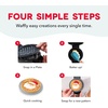 image:imageDash MultiMaker Mini System Removable Plate Set  Ceramic Nonstick Replacement Plates for FunShaped Waffle Breakfast  Waffle Maker Not Included  4Inch  TwoPack  PeanutsSanta  Stocking