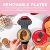 image:imageDash MultiMaker Mini System Removable Plate Set  Ceramic Nonstick Replacement Plates for FunShaped Waffle Breakfast  Waffle Maker Not Included  4Inch  TwoPack  PeanutsMoana and Pua