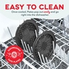 image:imageDash MultiMaker Mini System Removable Plate Set  Ceramic Nonstick Replacement Plates for FunShaped Waffle Breakfast  Waffle Maker Not Included  4Inch  TwoPack  PeanutsSunflower  Bee