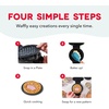 image:imageDash MultiMaker Mini System Removable Plate Set  Ceramic Nonstick Replacement Plates for FunShaped Waffle Breakfast  Waffle Maker Not Included  4Inch  TwoPack  PeanutsCrown  Rainbow