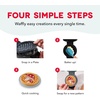 image:imageDash MultiMaker Mini System Removable Plate Set  Ceramic Nonstick Replacement Plates for FunShaped Waffle Breakfast  Waffle Maker Not Included  4Inch  TwoPack  PeanutsMushroom  Gnome