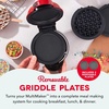 image:imageDash MultiMaker Mini System Removable Plate Set  Ceramic Nonstick Replacement Plates for FunShaped Waffle Breakfast  Waffle Maker Not Included  4Inch  TwoPack  PeanutsGriddle  Griddle