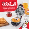 image:imageDash MultiMaker Mini System Removable Plate Set  Ceramic Nonstick Replacement Plates for FunShaped Waffle Breakfast  Waffle Maker Not Included  4Inch  TwoPack  PeanutsDonald and Daisy
