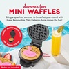 image:imageDash MultiMaker Mini System Removable Plate Set  Ceramic Nonstick Replacement Plates for FunShaped Waffle Breakfast  Waffle Maker Not Included  4Inch  TwoPack  PeanutsFlamingo  Sun
