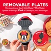 image:imageDash MultiMaker Mini System Removable Plate Set  Ceramic Nonstick Replacement Plates for FunShaped Waffle Breakfast  Waffle Maker Not Included  4Inch  TwoPack  PeanutsMinnie  Daisy